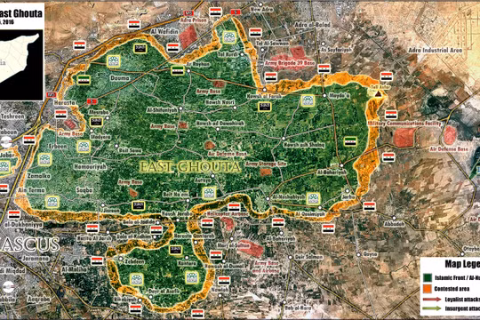Quân đội Syria phục kích ở Đông Ghouta, diệt 13 tay súng cực đoan
