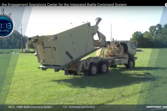 Trung tâm chỉ huy, điều hành tác chiến dạng mạng IBCS đang được triển khai. Ảnh minh họa Northrop Grumman