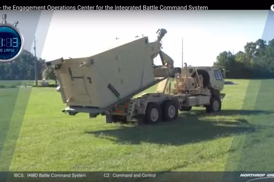 Trung tâm chỉ huy, điều hành tác chiến dạng mạng IBCS đang được triển khai. Ảnh minh họa Northrop Grumman