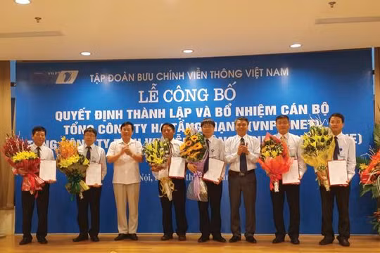 Lễ công bố quyết định thành lập 3 tổng công ty thuộc VNP