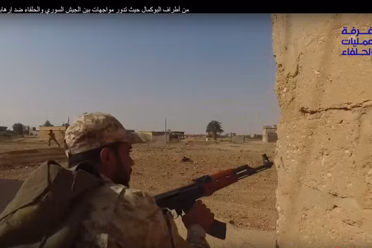 Binh sĩ quân đội Syria, chiến đấu trên chiến trường thành phố Albukamal - ảnh video Hezbollah