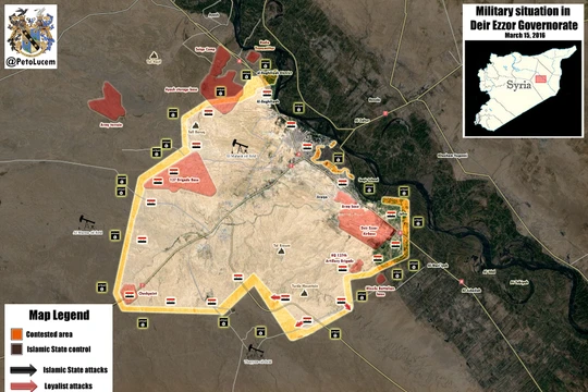 Cuộc chiến giành Deir Ezzor, quân đội Syria bất ngờ chiếm ưu thế tấn công