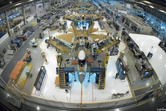 Nhà máy lắp ráp máy bay F-22 Raptor của tập đoàn Lockheed Martin.