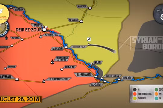 Khủng bố IS tấn công khu vực mỏ dầu của SDF. Ảnh minh họa video South Front