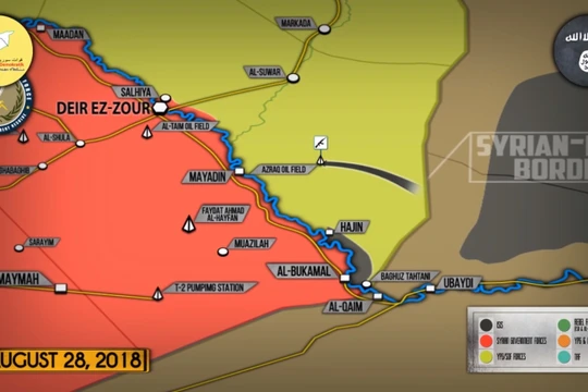 Khủng bố IS tấn công khu vực mỏ dầu của SDF. Ảnh minh họa video South Front