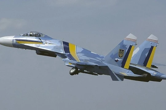 Máy bay tiêm kích đa nhiệm Su-27 của Ukraine.