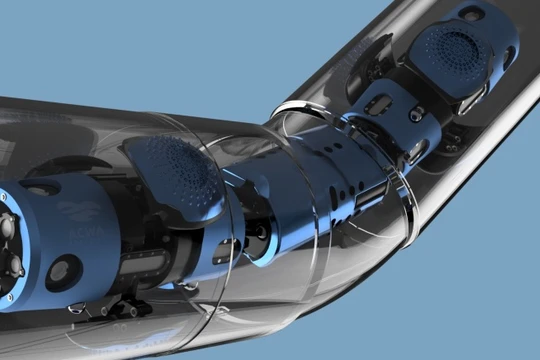 Robot Pathfinder tự hành kiểm tra và thăm dò đường ống cấp nước. Ảnh ACWA Robotics