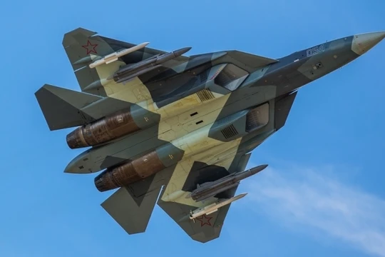 Siêu tiêm kích tàng hình thế hệ 5 Su-57. Ảnh: Military Wach Magazine.