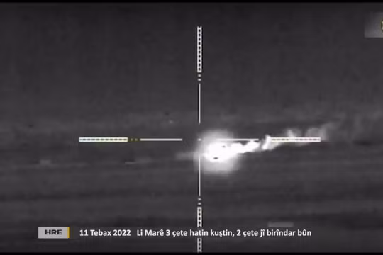 Dân quân người Kurd tấn công lực lượng Hồi giáo cực đoan thánh chiến ở Aleppo. Ảnh minh họa video ANHA News.