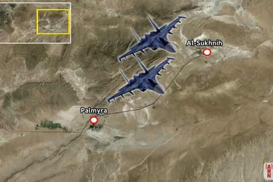 Không quân Nga tiếp tục tấn công dữ dội vào lực lượng khủng bố IS