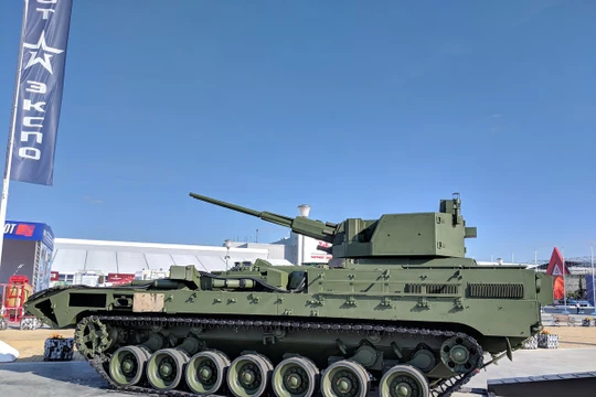 Xe thiết giáp hạng nặng BMP với pháo 57 mm. Ảnh Twitter Ivan O'Gilvi