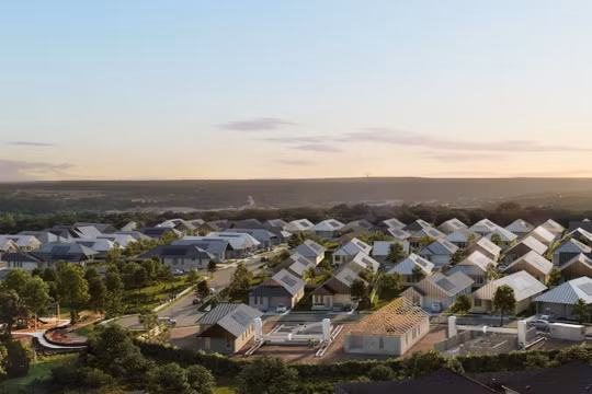 Cộng đồng in 3D được công ty ICON và Lennar thực hiện với thiết kế của BIG. Ảnh ArchDaily.