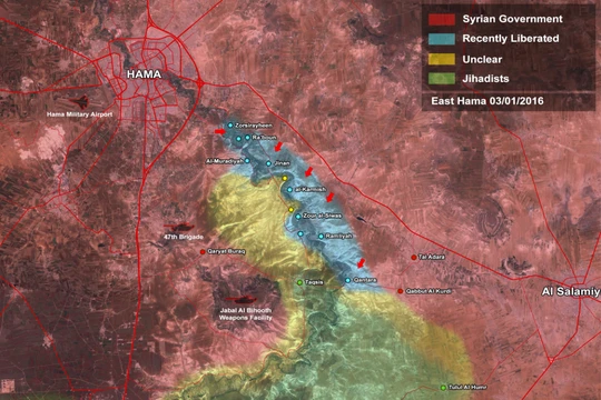 Quân đội Syria đánh chiếm 11 làng, mở thông tuyến đường huyết mạch