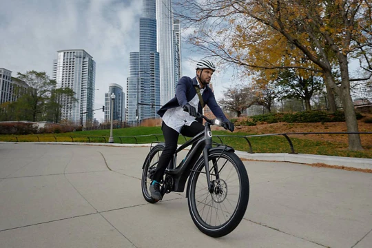Bùng nổ sử dụng xe đạp điện ở Mỹ. Ảnh CNBC