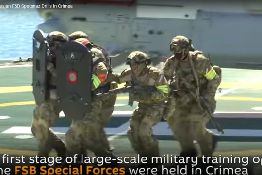 Lực lượng đặc nhiệm FSB Nga diễn tập chống khủng bố