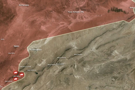 Quân đội Syria giải phóng một đỉnh núi gần Qaryatayn