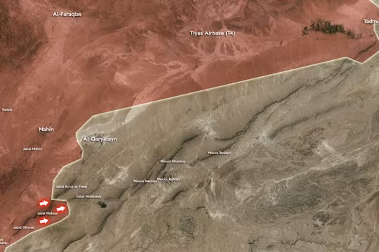 Quân đội Syria giải phóng một đỉnh núi gần Qaryatayn