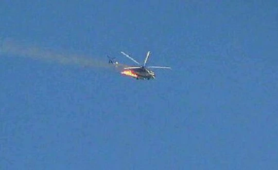 Trực thăng quân đội Syria gặp tai nạn trên cao nguyên Golan - ảnh South Front