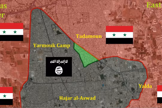 IS khống chế hầu hết quân Trại Yarmouk ở ngoại ô Damascus
