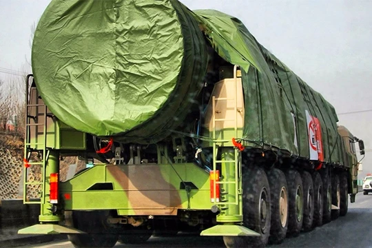 Hệ thống tên lửa đạn đao DF-41, được triển khai trên địa bàn tỉnh Hắc Long Giang