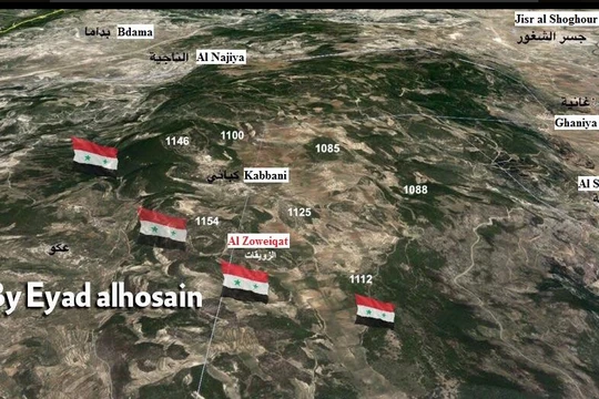 Bản đồ khu vực chiến sự Kabbani