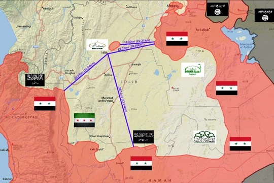 Tổ chức cực đoan Jaish al-Fateh bị bóp nghẹt từ 3 hướng