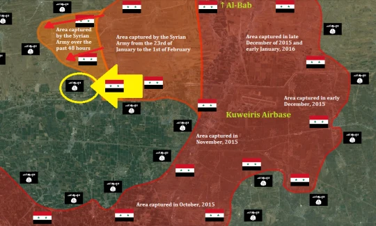 Lực lượng Tigers đánh chiếm làng Tayyibah, Đông Aleppo