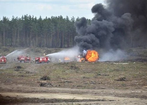 Trực thăng Mi-28 của Nga rơi khi đang tham gia cuộc thi Aviadarts