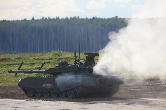 Xe tăng T-90M trên thao trường diễn đàn Quân đội - 2018 ở ngoại ô Moscow. Ảnh minh họa RG