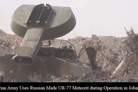 Quân đội Syria sử dụng xe quét mìn UR - 77 