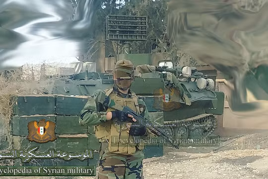 Ảnh đài radar cỡ nhỏ trên xe bánh xích MT-LB ở Syria - tài khoản Twitter @Syr_Mil_Wik