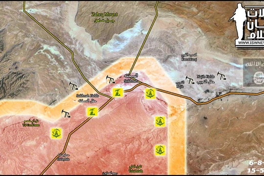 Quân đoàn tình nguyện số 5, Hezbollah và các đơn vị tình nguyện đã giải phóng hoàn toàn thị trấn Sukhnah - ảnh Mardas News