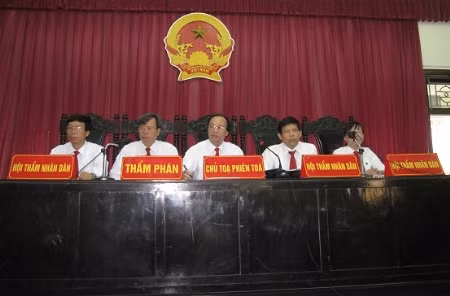 Lao động của thẩm phán rất đặc thù và chịu trách nhiệm trước xã hội thì phải có lương đặc thù - ảnh phiên tòa tái thẩm xử ông Nguyễn Thanh Chấn 