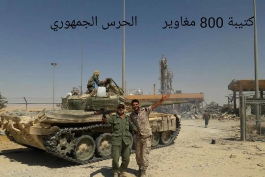 Lực lượng trung đoàn đổ bộ đường không 800 chiếm trạm xăng dầu Najib - ảnh mạng xã hội của binh sĩ Trung đoàn