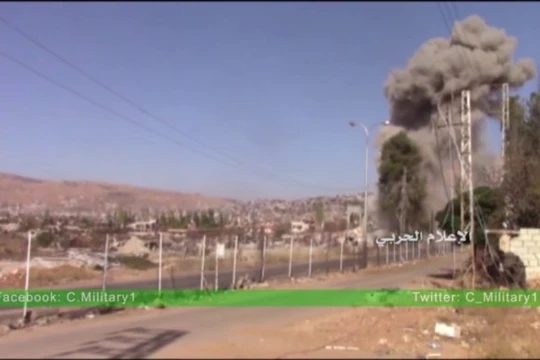 Vụ nổ đánh sập đường hầm giao thông của lực lượng Hồi giáo cực đoan trên vùng ngoại ô Damascus