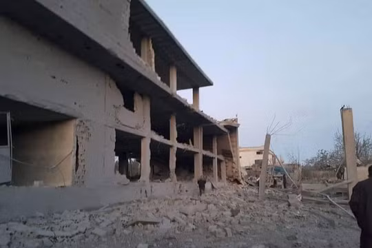 Hậu quả cuộc không khích của Israel vào Hama. Ảnh South Front