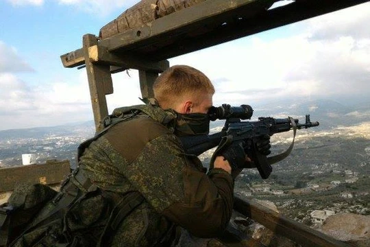 Cận cảnh các binh sĩ lực lượng Hải quân đánh bộ Nga ở Syria