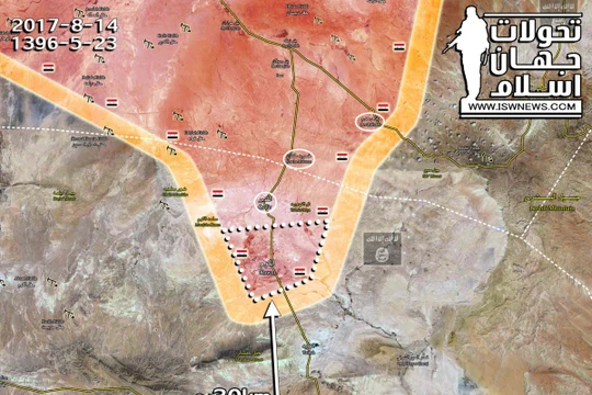 Lực lượng Tiger còn cách thị trấn Al-Sukhnah 30 km, chuẩn bị bao vây hoàn toàn IS ở Homs, Hama