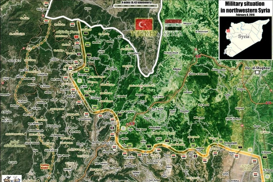 Chiến trường Latakia ngày 08.02.2016