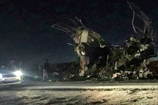 Hiện trường vụ khủng bố kinh hoàng ở Iran, 41 binh sĩ biên phòng thiệt mạng. Ảnh: South Front.