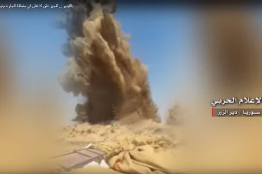 Vụ nổ phá hủy đường hầm, chôn vùi hàng chục tay súng IS