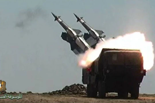 Tổ hợp tên lửa phòng không nâng cấp Pechora-2M quân đội Syria. Ảnh minh họa phòng không Syria.