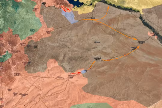 Các mũi tấn công chính của quân đội Syria trên chiến trường phía đông tỉnh Homs