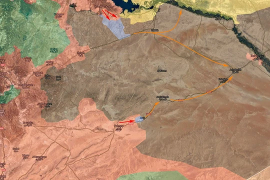 Các mũi tấn công chính của quân đội Syria trên chiến trường phía đông tỉnh Homs