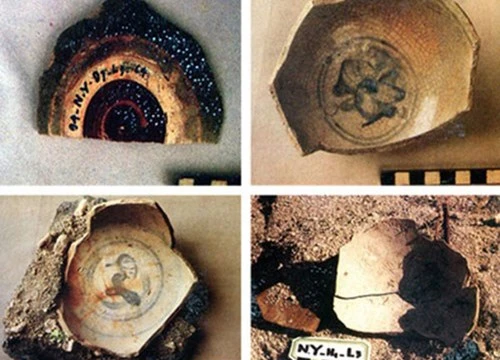 Đồ gốm men phát hiện được ở đảo Trường Sa Lớn và Nam Yết 