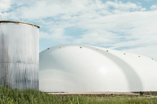 Pin lưu trữ điện năng CO2. Ảnh Energy Dome.