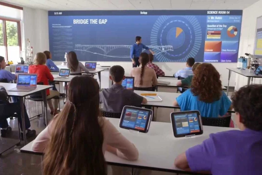 Công nghệ IT trong phương pháp giảng day trực quan