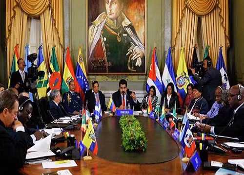 Tổng thống Venezuela Nicolas Maduro chủ trì cuộc họp của ALBA hôm 17-3