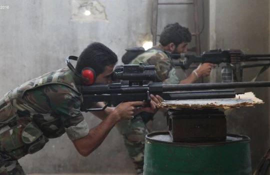 Các xạ thủ súng bắn tỉa trong quận Bani Zaid 