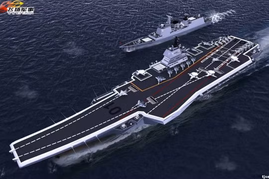 Mô phỏng 3D mẫu tàu sân bay CV - 17 của Trung Quốc